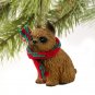 DTX46A Brussels Griffon, Red Christmas Ornament