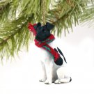 DTX50B Fox Terrier, Black & White Christmas Ornament