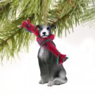 DTX54B Greyhound, Gray Christmas Ornament
