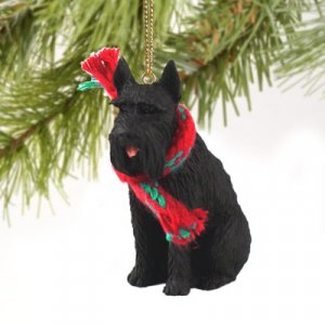 DTX58B Schnauzer, Giant, Black Christmas Ornament