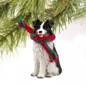 DTX62 Border Collie Christmas Ornament