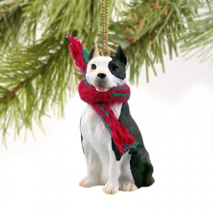 DTX65B Pit Bull Terrier, Brindle Christmas Ornament