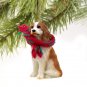 DTX80A Cavalier King Charles, Brown & White Christmas Ornament