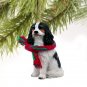 DTX80B Cavalier King Charles, Black & White Christmas Ornament