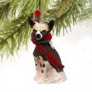 DTX81 Chinese Crested Dog Christmas Ornament