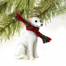 DTX92A Whippet, White Christmas Ornament