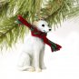 DTX92A Whippet, White Christmas Ornament