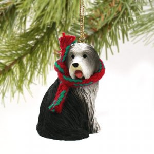 DTX95 Bearded Collie Christmas Ornament