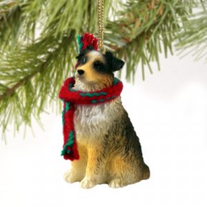 DTX99D Australian Shepherd Brown, Docked Christmas Ornament