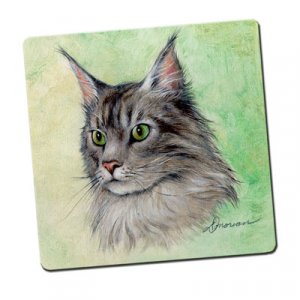 EDC16 Maine Coon Coasters - 4 pack