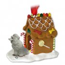 GBHD01B Poodle, Gray Ginger Bread House