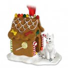 GBHD08C German Shepherd, White Ginger Bread House