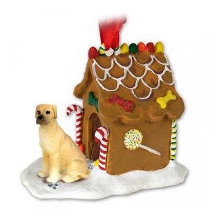 GBHD100B Great Dane, Fawn, Uncropped Ginger Bread House