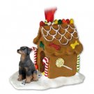 GBHD101A Doberman, Black, Uncropped Ginger Bread House