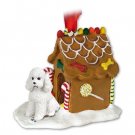 GBHD104A Poodle, White, Sport cut Ginger Bread House