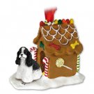 GBHD15E Cocker Spaniel, Black & White Ginger Bread House