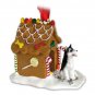 GBHD17B Husky, Black & White, Brown Eyes Ginger Bread House
