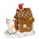 GBHD17C Husky, Red & White, Blue Eyes Ginger Bread House
