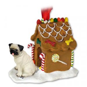 GBHD18A Pug, Fawn Ginger Bread House