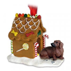 GBHD19A Dachshund, Red Ginger Bread House