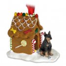 GBHD25A Doberman, Black Ginger Bread House