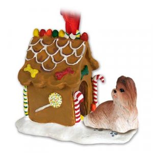 GBHD26B Shih Tzu, Tan Ginger Bread House