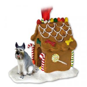 GBHD58A Schnauzer, Giant, Gray Ginger Bread House