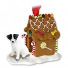 GBHD63B Jack Russell Terrier, Black & White, Rough Coat Ginger Bread House