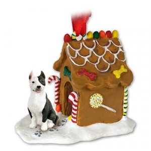 GBHD65B Pit Bull Terrier, Brindle Ginger Bread House