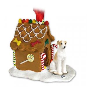 GBHD92D Whippet, Tan & White Ginger Bread House