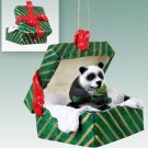 GGBA04 Panda Green Gift Box Ornament