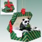 GGBA04 Panda Green Gift Box Ornament