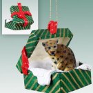 GGBA07 Leopard Green Gift Box Ornament