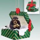 GGBA13 Chimpanzee Green Gift Box Ornament
