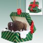 GGBA17 Buffalo  Green Gift Box Ornament