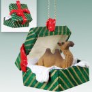 GGBA18 Camel, Bactrian Green Gift Box Ornament