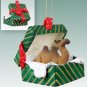 GGBA18 Camel, Bactrian Green Gift Box Ornament