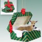GGBA19 Deer, Doe Green Gift Box Ornament