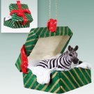 GGBA26 Zebra Green Gift Box Ornament