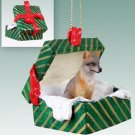 GGBA27B Fox, Gray Green Gift Box Ornament