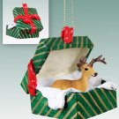GGBA31 Deer, Buck Green Gift Box Ornament