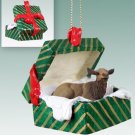 GGBA34 Elk, Cow Green Gift Box Ornament