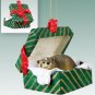 GGBA35 Badger Green Gift Box Ornament