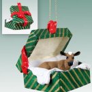 GGBA44 Guernsey Cow Green Gift Box Ornament