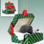 GGBA55 Porcupine Green Gift Box Ornament