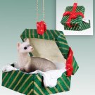 GGBA56 Ferret Green Gift Box Ornament