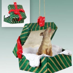 GGBA57 Coyote Green Gift Box Ornament