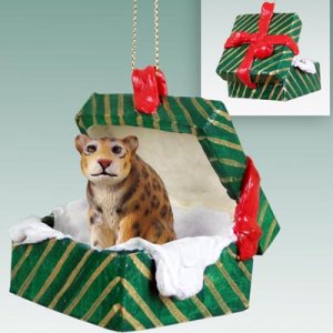 GGBA60 Jaguar Green Gift Box Ornament
