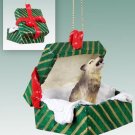 GGBA61A Wolf, Timber Green Gift Box Ornament