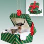 GGBA77 Long Horn Steer Green Gift Box Ornament
